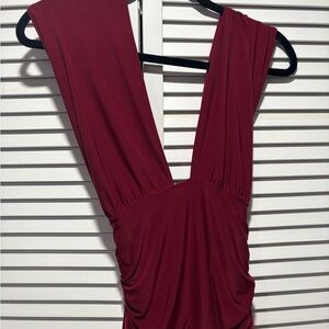 Windsor Deep Red Bodysuit